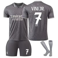 [Uhome] Áo bóng đá trẻ em & người lớn 24-25 RMA Sân khách Số. 5 No.7 No.8 KROOS No.9 No.10 MODRIC No.15 VALVERDE Madrid dành cho nam / trẻ em Đồng phục bóng đá Quần áo tập luyện bóng đá có tất