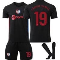 [Uhome] Áo bóng đá trẻ em và người lớn 24-25 BAR Sân khách số 6 GAVI No.8 PEDRI No.9 No.19 LAMINE YAMAL dành cho nam / trẻ em Quần áo tập bóng đá đồng phục bóng đá có tất