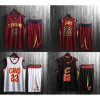 [Uhome] Quần áo bóng rổ Cleveland Cavaliers dành cho trẻ em & người lớn Số 23 Áo bóng rổ LeBron James dành cho đồng phục bóng rổ nam / trẻ em