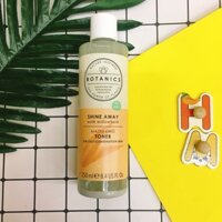 UK Nước hoa hồng có cồn Botanics Shine Away Mattifying Toner 250ml