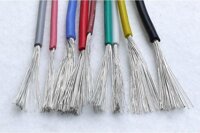 UL3135 Cao Su Silicone Dây 28AWG OD 1.2 Mm Linh Hoạt Cách Nhiệt Mềm Mại Điện Tử Đèn Cáp Đồng Mạ Thiếc Nhiệt Độ Cao 600V -5 Mét