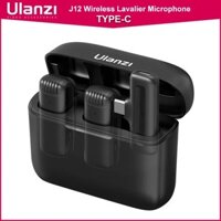 Ulanzi J11/J12 Wireless Lavalier Microphone System Audio Video Recording Microphone Mini Mic for Smartphone