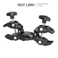 Ulanzi R096 Double Super Clamp - Kẹp càng cua đa năng 2 đầu xoay 360 độ cho Studio tải được 1.5kg