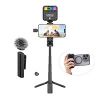 Ulanzi Vlog Kit HL24 - Bộ combo kit đèn led kèm micro thu âm góc livestream tiện lợi nhỏ gọn mang theo