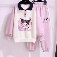 ULEEK Christmas Sanrio hello kitty girls kuromi hoodie pants suit spring autumn new sportswear Sweater children's long sleeve jacket