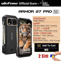 Ulefone Armor 27 Pro 5G | 24GB + 256GB NFC, 10600mAh, Camera 50MP + 50MP 64MP Night, Android 14