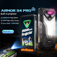 Ulefone Armor 34 Pro 5G AI | Built-in Projector 120Hz 6.95" 25500mAh Up to 32GB+512GB  NFC