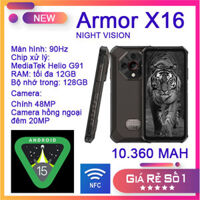 Ulefone Arnor X16 | 12GB Ram. 128GB Rom, MH 6.56" 90Hz, Helio G91, Pin 10360mAh, Cam48MP, Cam nightvision 20MP, NFC, Android 15.