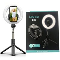 Ulifeshop L07 Ring Light Selfie Stick Tripod cho Tiktok Blog Youtube Selfies
