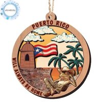 Ulovebsby 1 Chiếc Mới Puerto Rico Gỗ Ếch Mặt Dây Chuyền Gỗ Thủ Công Ngày Lễ Tình Nhân Quà Tặng Trang Trí Mặt Dây Chuyền VN