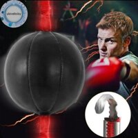 Ulovebsby Double End Boxing Speed Ball Punching Bag Dodge Gym Training Black Pu Leather Vn