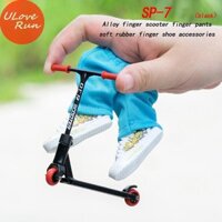 Uloverun 1 Bộ Hợp Kim Ngón Tay Xe Tay Ga Đồ Chơi Ngón Tay Ván Trượt Có Quần Giày Và Dụng Cụ Ngón Tay Xe Tay Ga Đồ Chơi Mini Ván Trượt Ngón Tay Để Làm Quà Tặng vn