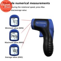 Uloverun Cầm Tay Kỹ Thuật Số Ảnh Tachometer Rpm Meter Laser Không Tiếp Xúc Phạm Vi Tach 2.5-99999RPM Máy Đo Tốc Độ Động Cơ ﻿ Vn