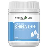 Ultimate Omega 3-6-9 Healthy Care của Úc lọ 200 viên