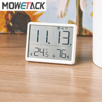 Ultra Đồng Hồ Báo Thức Kỹ Thuật Số Siêu Mỏng Gắn Tường Màn Hình lcd Hiển Thị Nhiệt Độ Và Độ Ẩm Đa Năng