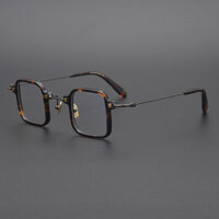 Ultra Mini Zhongjin Design Japanese Handmade Retro Square Frame Republic of China Collectible Acetate Prescription Glasses Frame for Men and Women