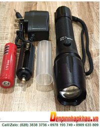 Ultrafire T500, Đèn pin siêu sáng XML-T6 Ultrafire T500 (Sử dụng pin sạc 18650 3.7v) /Bảo hành 03 tháng