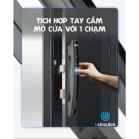 Ultralock - F3 Khóa vân tay tự động, chống thấm nước IP67 nhận diện khuôn mặt dùng cho cửa nhôm xingfa ứng dụng Tuya