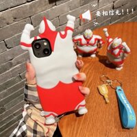 Ultraman Ốp Điện Thoại Silicon Mềm Có Giá Đỡ Cho iphone 12 13 11 14 pro max