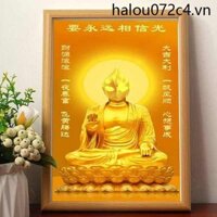 Ultraman Tượng Phật Ngộ nghĩnh Tranh Sofa Nền Trang Trí Tường Hiện Đại Mới Trung Quốc Bức Tranh Tường Diga Tượng Phật Khung Ảnh Hợp Thời Trang