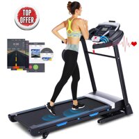 Ultrar 3.25HP Folding Treadmill, Electric Automatic Incline Treadmill, Walking Jogging Running Machine with APP Control for Home Gym Cardio Fitness Exercise Train...