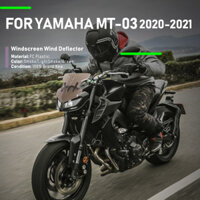 Ultrasupplier Bộ Làm Lệch Hướng Gió Chắn Gió Kính Chắn Gió Xe Máy Có Giá Đỡ Cho MT-03 Yamaha MT03 2020 2021 MT 03 Phụ Kiện (Khói) (Khói Nhẹ) (Màu Nâu)