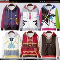 Umamusume pretty derby cosplay costume tuần đặc biệt tokai teio grass wonder silence suzuka unisex 3d hoodie zipper áo khoác có mũ trùm đầu