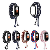Umbrella Rope Weaving Adjustable Replacement Wristband for Redmi Bracelet 2/ MI Band 8 Active