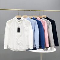 Umt9 Tommy All-Match Cotton Oxford Simple Comfortable Skin-Friendly Long Sleeve Shirt