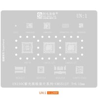 Un1 UN2 UMS512T UMS9230H R818UWP51065 UMW2652 / 2651 SR3595D IC Reballing AMAOE BGA Stencil Hàn Thiếc Cây Lưới Hàn Nhiệt Thép Làm Lại Bản Mẫu