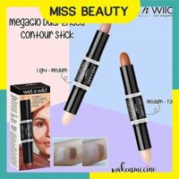 (Unbox) Bút Tạo Khối & Highlight 2 Đầu Wet N Wild Megaglo Dual-Ended Contour Stick (8g)