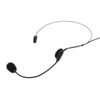 Undirectional  Head Worn Handsfree Microphone Black - 3.5mm Straight Angle