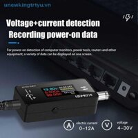 Unewtyu KWS-DC28 0.96 Inch TFT HD Màn hình kỹ thuật số DC 5.5 * 2.5 Máy kiểm tra giao diện Vôn Ampe kế Đồng hồ đo công suất Màn hình đa năng VN