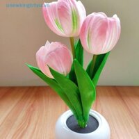 Unewtyu Tulip Đèn Bàn LED Đầu Giường Mô Phỏng Hoa Bó Hoa Phòng Ngủ Đầu Giường Lãng Mạn Không Khí Ánh Sáng Trang Trí Nhà VN