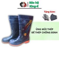 Ủng bảo hộ lao động mũi thép, đế thép TQP chống đinh chống nước bảo vệ chân an toàn đi công trình