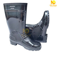 Ủng bảo hộ lao động Thuỳ Dương 819 màu đen nhựa tốt chống thấm nước chống trơn trượt đi mưa, làm vườn, lội nước