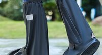 Ủng bọc giày đi mưa cổ cao đế cao su chống trơn trượt, Size M