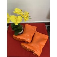 Ủng Cam Đi Mưa, Làm Vườn Dễ Thương Cao Cấp Không Thấm Nước - Hình Chụp Thật