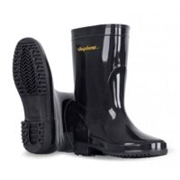 Ủng Cao Su Lội Nước Cho Nữ Thùy Dương Màu Đen Bóng – TUBH0050