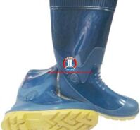 Ủng CS HS 04 xanh dương, đế vàng, cao, có lót