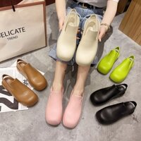 Ủng Đi Mưa Bằng Nhựa Mềm Chống Trượt Chống Thấm Nước Thời Trang Cho Người Lớn