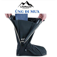 Ủng Đi Mưa, Ủng Bọc Giày đi mưa cổ cao đế cao su chống trơn trượt cao chất liệu nhựa PVC cao cấp gấp gọn tiện lợi