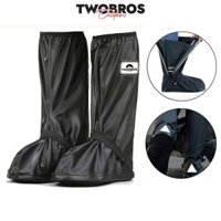 Ủng Đi Mưa, Ủng Bọc Giày đi mưa cổ cao đế cao su chống trơn trượt cao chất liệu nhựa PVC cao cấp