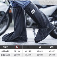 Ủng Đi Mưa, Ủng Bọc Giày Đi Mưa Cổ Cao Đế Cao Su Chống Trơn Trượt Cao Chất Liệu Nhựa PVC Cao Cấp