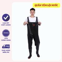Ủng liền quần lội nước - Yếm lội nước loại 1 dày 0.65mm chống thấm nước tuyệt đối 100%
