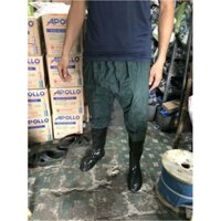 Ủng Liền Quần Xanh Làm Ruộng Loại 2 Lớp - Ủng Bảo Hộ Làm Vườn