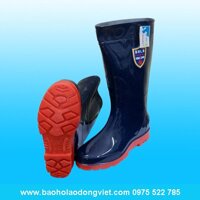 ủng màu xanh dương đế đỏ