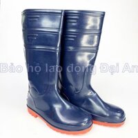 Ủng nhựa 2 đế lót vớ màu xanh dương đế đỏ TGP-239