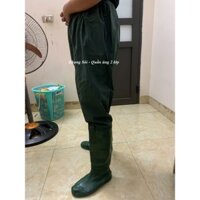 Ủng Quần 2 Lớp Liền Quần - Làm Ruộng -Lội nước - Đi Cấy - câu cá đến bụng ( Bền, đẹp, rẻ, tiện lợi)