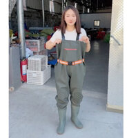 Ủng Quần Lội Nước Yếm Liền Ủng Chống Thấm Nước Yếm Quần Cao Su Lội Nước Liền Ung